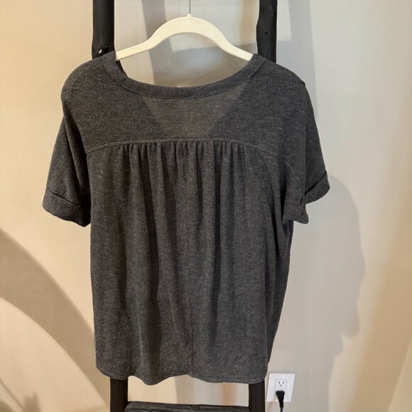 Urban Outfitters Out from Under Sweater Button Up Short Sleeve Shirt - Picture 4 of 4